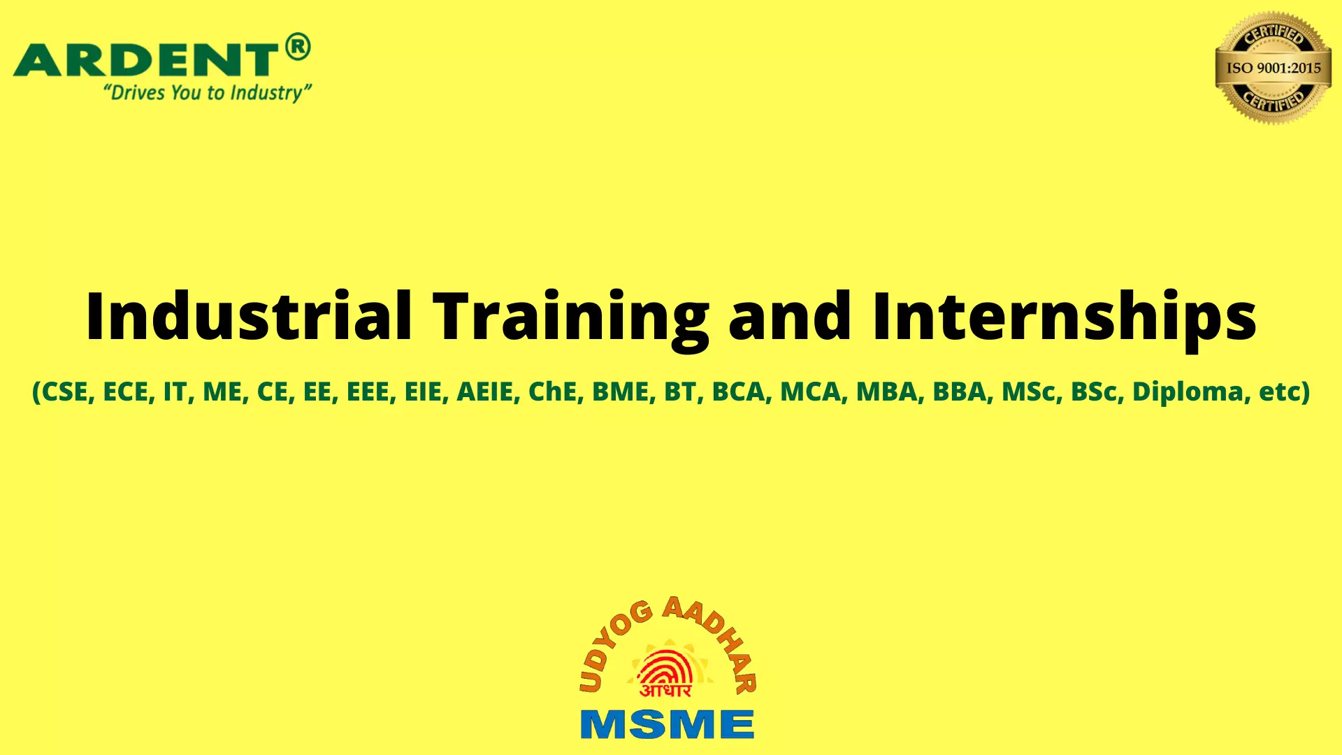 Industrial Training and Internships